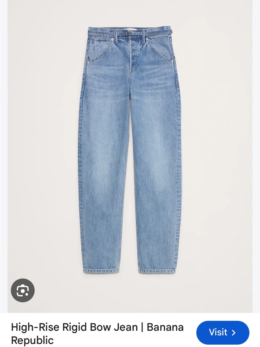 Banana Republic High-Rise Bow Rigid Jeans 27L